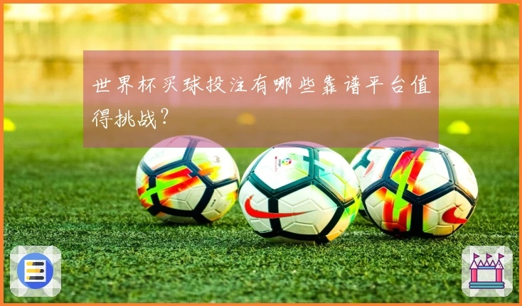 世界杯买球投注有哪些靠谱平台值得挑战?